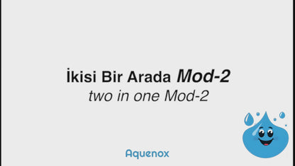 AQUENOX DRAINDUO - 2 Girişli Lavabo Gider Adaptörü (Koku Önleyici Valfli)