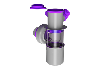AQUENOX DRAINDUO - 2 Girişli Lavabo Gider Adaptörü (Koku Önleyici Valfli)